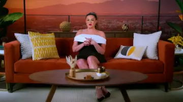 Jimmy Choo Black Crystal Strap Pointed Toe Pumps worn by Brittany Cartwright as seen in The Valley (S02E10)