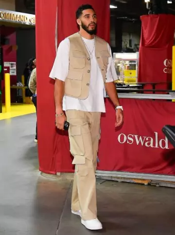 Nike Air Force 1 Low White worn by Jayson Tatum on the Instagram account @celtics