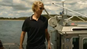 Polo Ralph Lauren Cotton Blend Regular Fit Knit Polo Shirt worn by Johnny Sinclair (Joseph Zada) as seen in We Were Liars (S01E01)