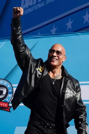 Daytona 500 Dwayne Johnson Jacket worn by Dwayne Johnson on the Instagram account @therock