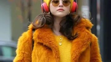 Only Murders in the Building Selena Gomez Fur Jacket worn by Mabel Mora (Selena Gomez) in Only Murders in the Building