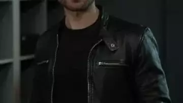 Ted Lasso S03 Roy Kent Black Leather Jacket worn by Roy Kent (Brett Goldstein) in Ted Lasso (S03)
