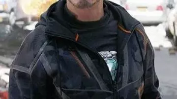 Avengers Infinity War Tony Stark Hooded Jacket worn by Tony Stark / Iron Man (Robert Downey Jr.) in Avengers: Infinity War