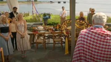 Agua Bendita Carmina Acacia Midi Dress worn by Bess Sinclair (Candice King) as seen in We Were Liars (S01E02)