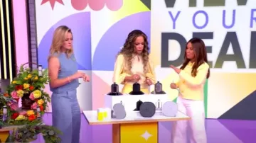 TWP Demie Hemp Wide Leg Pants usado por Sara Haines como se ve en The View el 23 de junio de 2025