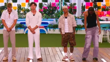 Rick Owens Sneakers basses en daim bicolore portées par Ace Green comme on le voit dans Love Island (S07E02)