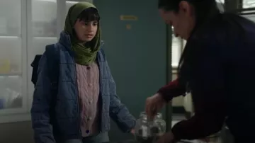 Levi's Box Quilted Jacket worn by Sahar (Gracelyn Awad Rinke) as seen in Resident Alien (S04E03)