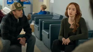 Velvet Women's Violette Blouse Cardigan worn by Maggie Sullivan (Morgan Kohan) as seen in Sullivan's Crossing (S03E09)