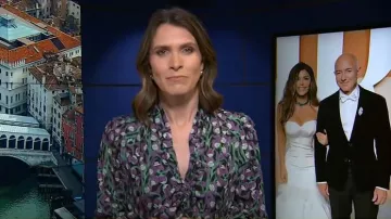 Me + Em Trailing Flower Print Swing Maxi Dress worn by Molly Hunter as seen in Today on June 24, 2025