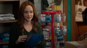 Banana Republic Lina Merino V-Neck Sweater worn by Maggie Sullivan (Morgan Kohan) as seen in Sullivan's Crossing (S03E10)