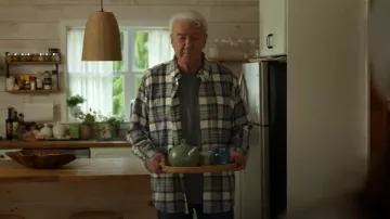 LL Bean Flannel Shirt Men's 2XL Plaid Relaxed Fit worn by Frank Cranebear (Tom Jackson) as seen in Sullivan's Crossing (S03E10)