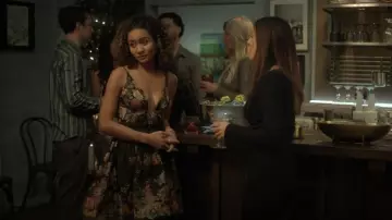 Zimmermann Pavilion Floral Linen Dress worn by Sydney Shandon (Lindura) as seen in Sullivan's Crossing (S03E10)