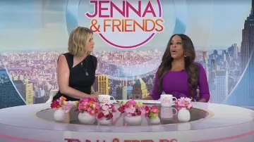 Mango Sleeveless Asymmetric Linen Dress worn by Jenna Bush Hager as seen in Today  with Jenna & Friends on June 24, 2025