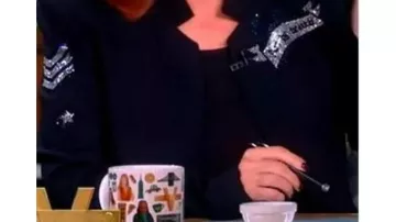 Embellished Black Blazer worn by Self - Co-Host (Joy Behar) in The View (S28)