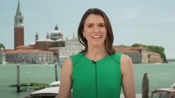 J. Crew Portfolio Dress worn by Molly Hunter as seen in Today on  June 27, 2025