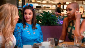 Milly Nellie Mini robe en dentelle à paillettes portée par Adriana de Moura comme on le voit dans The Real Housewives of Miami (S07E02)