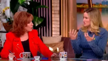 Generation Love Selah Crepe Moto Jacket worn by Joy Behar as seen in The View on June 24, 2025