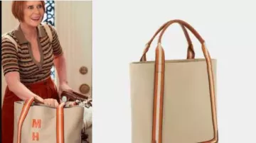 And Just Like That Cynthia Nixon large tote bag of Miranda Hobbes (Cynthia Nixon) in And Just Like That… (S03E05)