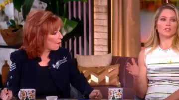 Zadig & Voltaire Very Bis Multistrass Open Front Blazer worn by Joy Behar as seen in The View on  June 25, 2025