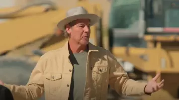 Chaqueta de camionero Levi&#39;s de corte vintage para hombre, usada por Ty Pennington en la película Rock the Block (temporada 6, episodio 1).