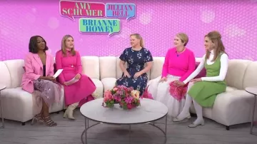 Jimmy Choo Ravi Flat Shoes worn by Brianne Howey as seen in Today with Jenna & Friends on June 30, 2025