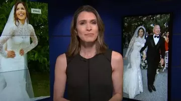 J. Crew Portfolio Dress worn by Molly Hunter as seen in Today on June 30, 2025