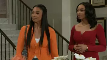 Fumi Marigold Maxi Dress worn by Chelsea Hamilton (Rhonnirose Mantilla) as seen in Beyond the Gates (S01E76)