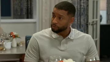 Boss Relaxed-fit Cotton-piqué Polo Shirt With Collar Artwork worn by Martin Richardson (Brandon Claybon) as seen in Beyond the Gates (S01E77)