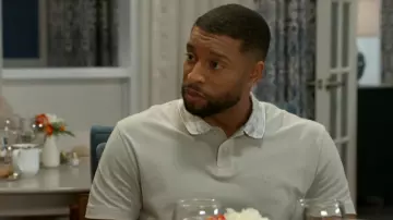 Boss Relaxed-fit Cotton-piqué Polo Shirt With Collar Artwork worn by Martin Richardson (Brandon Claybon) as seen in Beyond the Gates (S01E77)