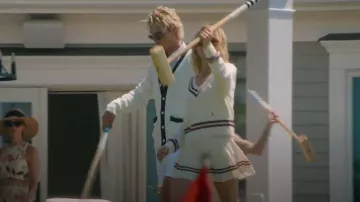 Brooks Brothers Vintage-Inspired Supima® Cotton Tennis Cardigan worn by Johnny Sinclair (Joseph Zada) as seen in We Were Liars (S01E04)