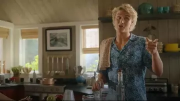 Sandro Sea Urchin Print Short Sleeve Shirt worn by Johnny Sinclair (Joseph Zada) as seen in We Were Liars (S01E04)