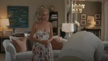 House of CB Mademoiselle Italian Rose print Tulle Midi Dress worn by Bess Sinclair (Candice King) as seen in We Were Liars (S01E05)