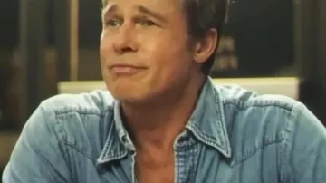 F1 Le film Brad Pitt Western Chemise en jean de Sonny Hayes (Brad Pitt) en F1