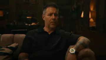Rag & Bone Hayes Polo Sweater worn by Kevin Harrigan (Paddy Considine) as seen in MobLand (S01E02)
