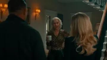 Dolce & Gabbana Cashmere Wrap Cardigan worn by Maeve Harrigan (Helen Mirren) as seen in MobLand (S01E02)