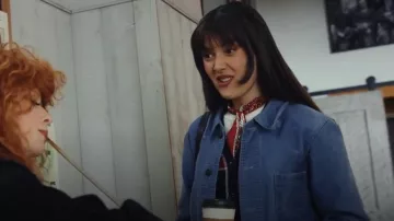 Zara Splatter Wash Jacket worn by Alex as seen in Poker Face (S02E10)