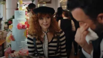 ATM Anthony Thomas Melillo Black/White Striped Ribbed Long Sleeve Sweater worn by Charlie Cale (Natasha Lyonne) as seen in Poker Face (S02E11)