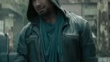 Afterburn 2025 Dave Bautista Leather Jacket worn by Jake (Dave Bautista) in Afterburn