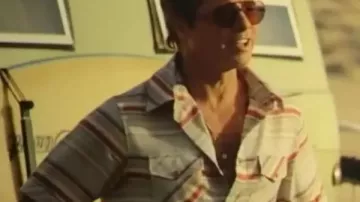 F1 Le film Brad Pitt Chemise à rayures de Sonny Hayes (Brad Pitt) en F1