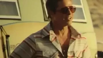 F1 Le film Brad Pitt Chemise à rayures de Sonny Hayes (Brad Pitt) en F1