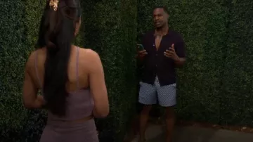 Faherty The Bayberry Swim porté par Damian Kane (Jermaine Rivers) comme on le voit dans Les Feux de l’Amour le 29 juin 2025