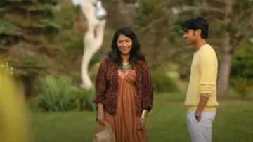 Free People Sundaze For Surfin Halter Jumpsuit worn by Maya(Karen David) as seen in We Were Liars (S01E06)