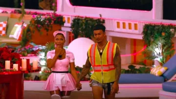 Fashion Nova Dine Dash Diva 3 Piece Costume Set worn by Amaya Espinal as seen in Love Island (S07E24)
