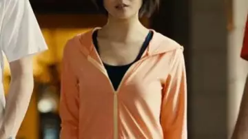 Alice in Borderland Yuzuha Usagi Peach Jacket worn by Yuzuha Usagi (Tao Tsuchiya) in Alice in Borderland (S02)