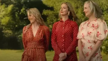 Doen Printed Long Dress worn by Carrie Sinclair (Mamie Gummer) as seen in We Were Liars (S01E08)