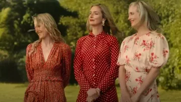 Amur Bettina Floral Midi Dress worn by Bess Sinclair (Candice King) as seen in We Were Liars (S01E08)