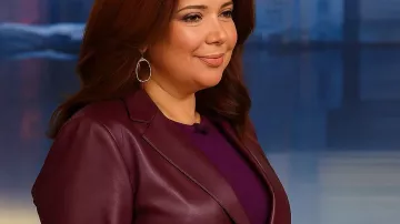 The View 2025 Ana Navarro Burgundy Blazer of Ana Navarro in The View