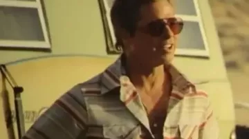 F1 The Movie Brad Pitt Stripe Shirt