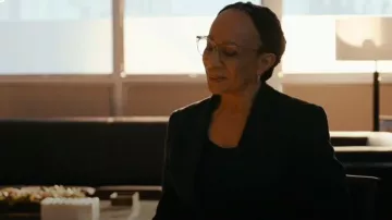 Warby Parker Durand Glasses in Crystal worn by Sharon Goodwin (S. Epatha Merkerson) as seen in Chicago Med (S10E12)