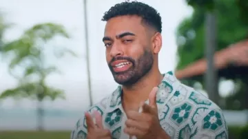 Abercrombie & Fitch Short Sleeve Knit Citrus Print Polo worn by Justin Glazer as seen in Bachelor in Paradise (S10E01)